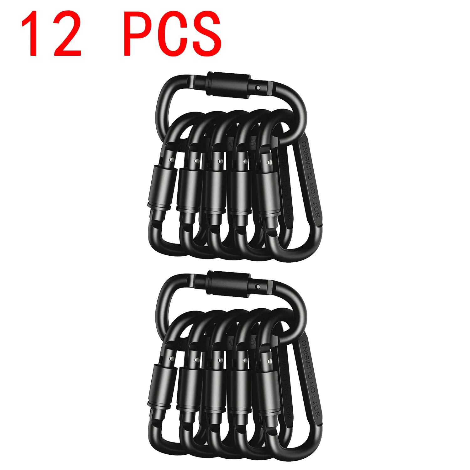 SANKE RESCUE Aluminium Carabiner Clips 4-6PCS Keychain EDC Camping Hooks