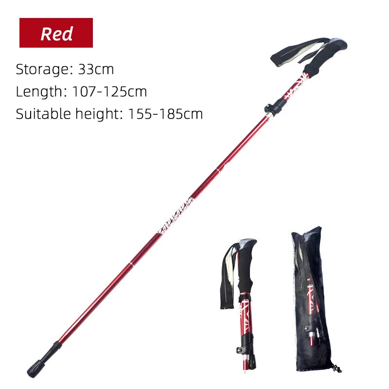 Foldable Trekking Pole – Lightweight Collapsible Hiking, Walking & Nordic Stick