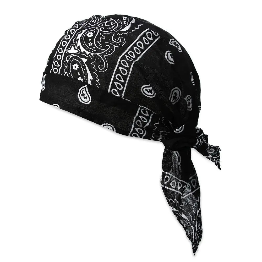 Quick-Dry Cotton Pirate Hat Bandana for Men & Women Outdoor Sports