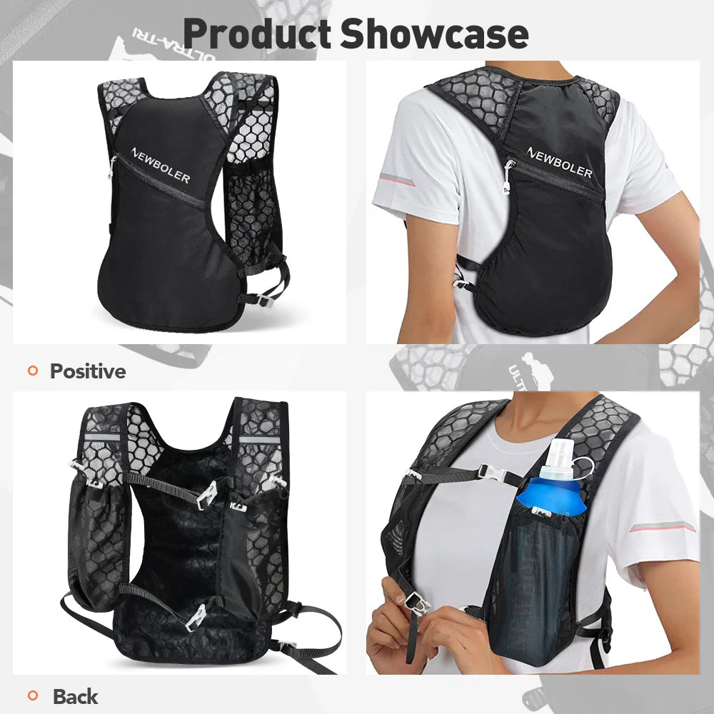 NEWBOLER Ultra-Light Cycling Hydration Backpack 2.5L Outdoor MTB Hiking Bag