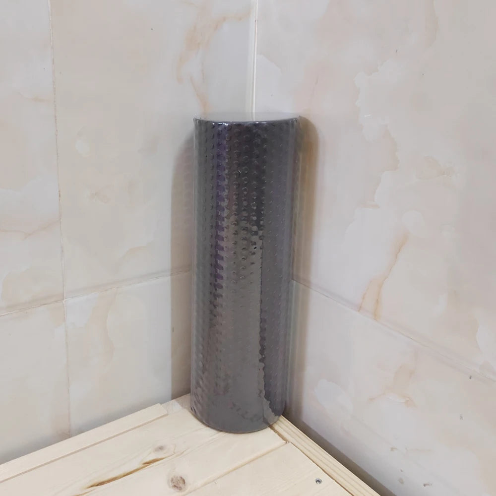 BBSWIM EVA Foam Yoga Roller – 29.7cm Hexagonal Pilates Cylinder for Home Workouts