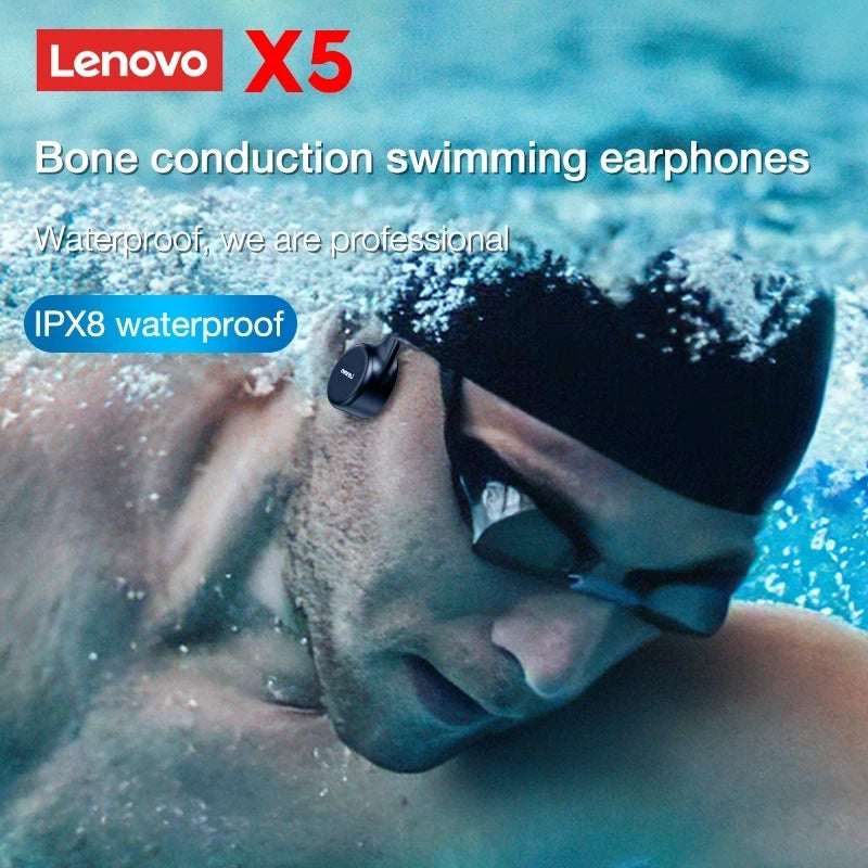 LENOVO X3 Pro Bone Conduction Bluetooth 5.3 Earphones with Mic & Waterproof Design