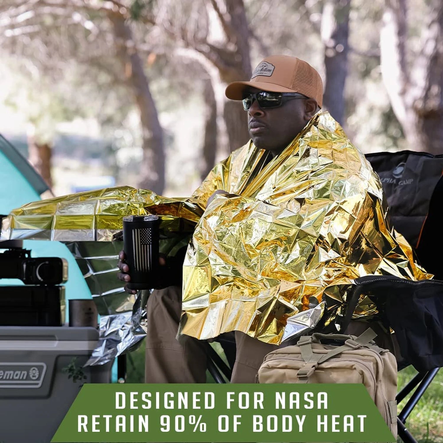 4PCS Emergency Mylar Thermal Blankets – Foil Survival Space Blanket