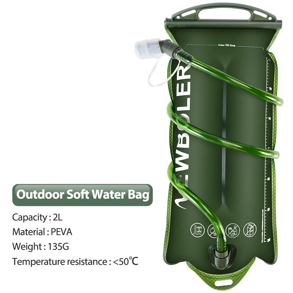 NEWBOLER 2L Hydration Water Bladder – BPA-Free PEVA Reservoir for Running & Cycling