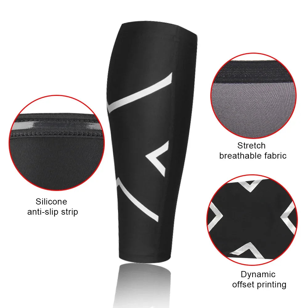 Calf Compression Sleeves for Men and Women – Running, Cycling, Travel Support