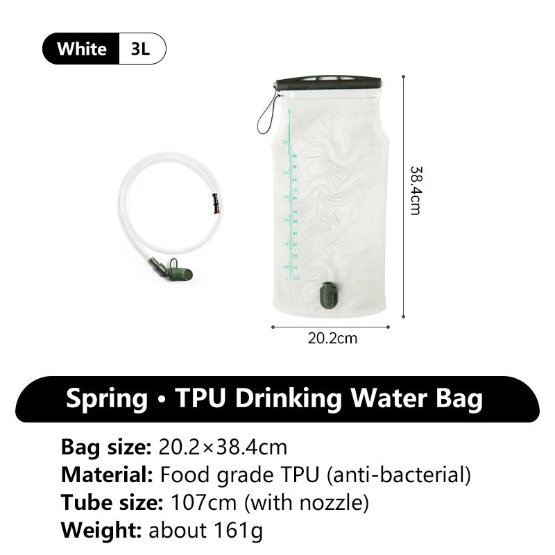 NATUREHIKE Spring Water Bag – 3L Portable Hydration Bladder for Camping, Hiking & Trekking