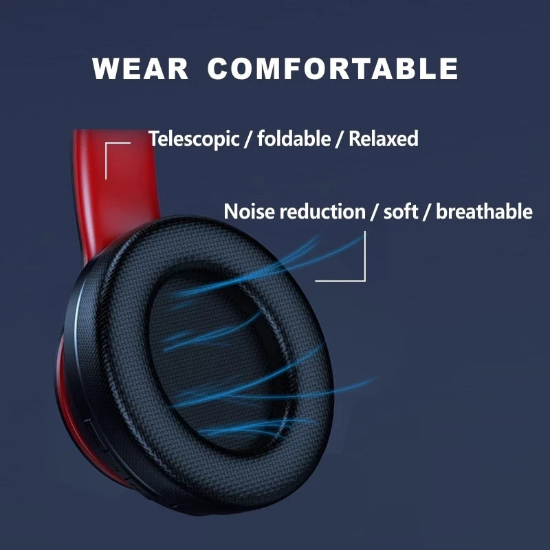 LENOVO HD200 Bluetooth Over-Ear Headphones – Foldable HiFi Gaming Headset with Noise Cancellation