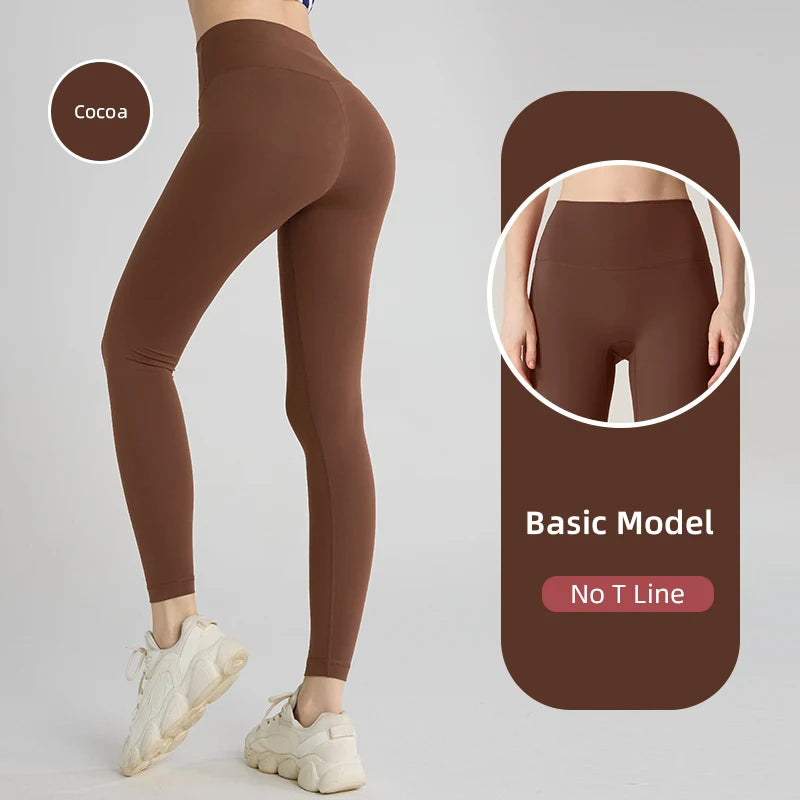 COZOK Full-Length Women’s Fitness Leggings – Running, Workout, Seam Pockets, High Comfort