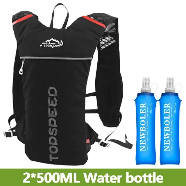 NEWBOLER Trail Running Ultralight 5L Backpack with 2L Hydration Bladder