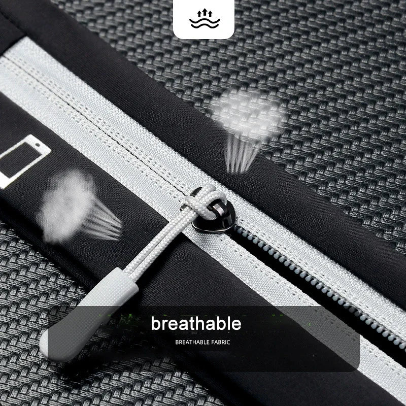 Waterproof Running Belt Waist Bag for Phone, Adjustable Sports Pouch for Men and Women