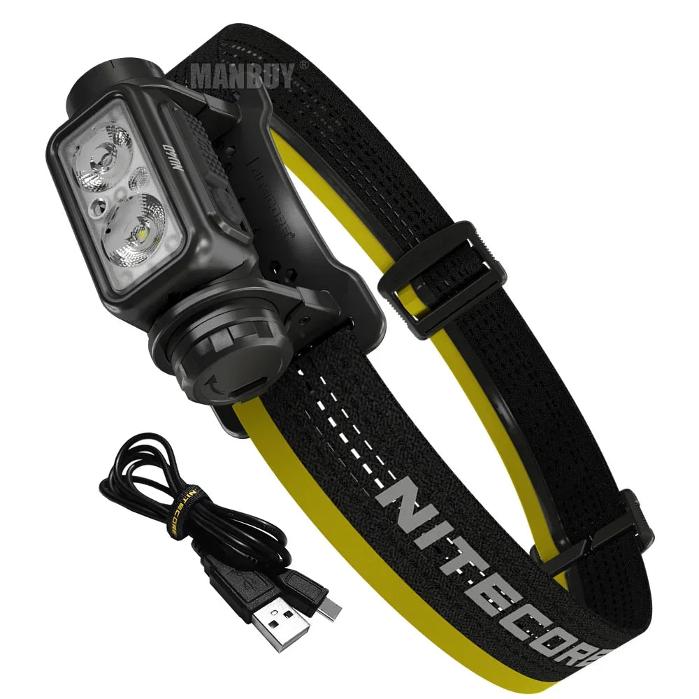 NU40 1000LM Rechargeable Headlamp Lightweight Outdoor Camping & Search Light