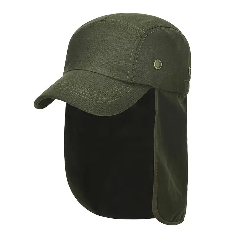 Outdoor Sun Protection Hat with Face Cover & Shawl – Running & Mountaineering