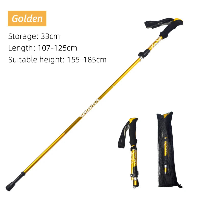 Foldable Trekking Pole – Lightweight Collapsible Hiking, Walking & Nordic Stick