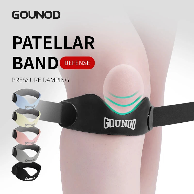 Silicone Patellar Knee Braces Compression Adjustable Running Support