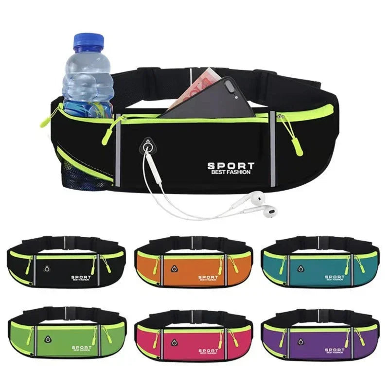 WATERPROOF RUNNING WAIST BAG – Reflective Sport Belt Phone Case for Men & Women