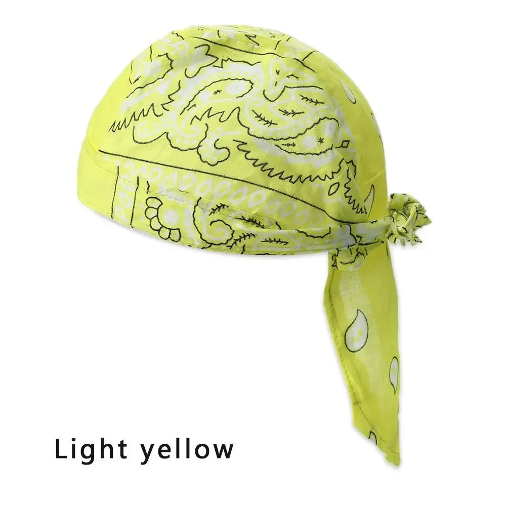 Quick-Dry Cotton Pirate Hat Bandana for Men & Women Outdoor Sports