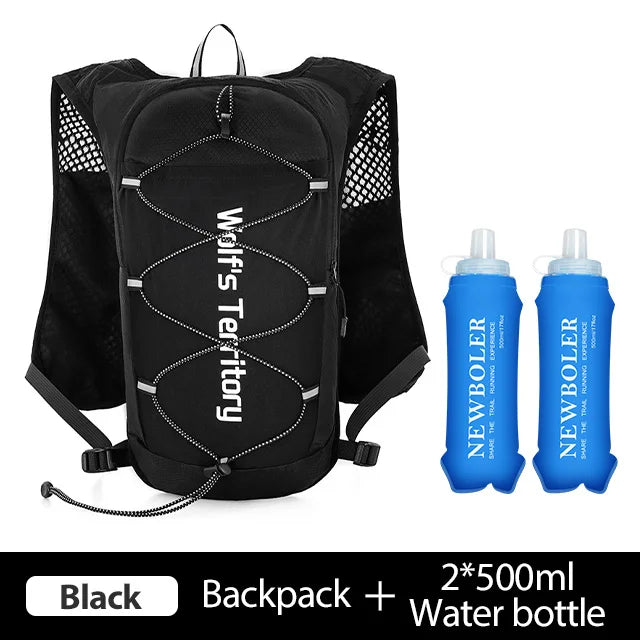NEWBOLER Ultralight Trail Running Hydration Vest Breathable Marathon Backpack