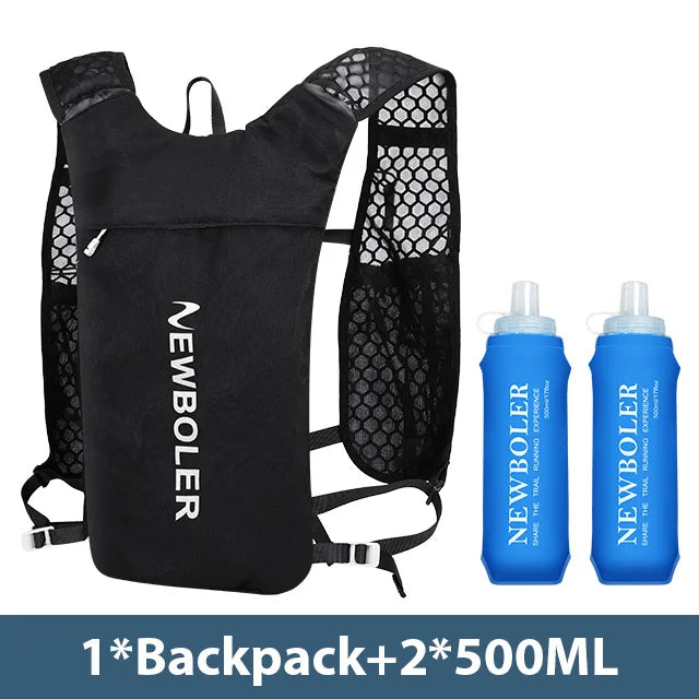 NEWBOLER Ultralight Trail Running Hydration Vest Backpack with Bottle