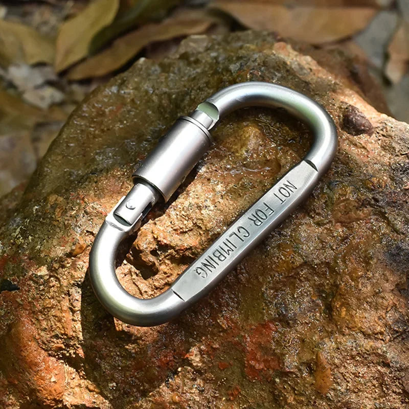 SANKE RESCUE Aluminium Carabiner Clips 4-6PCS Keychain EDC Camping Hooks