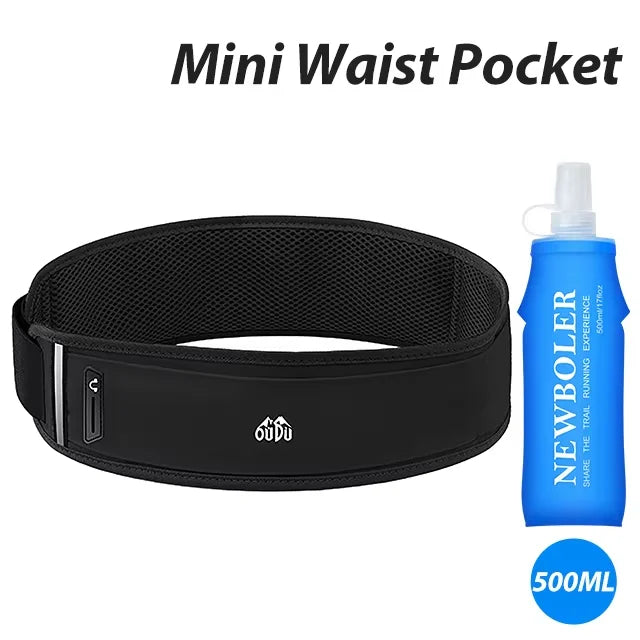 NEWBOLER Sports Fanny Pack Waterproof Running Waist Bag with Bottle Holder