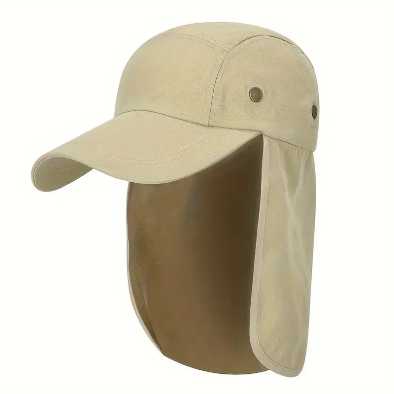 Outdoor Sun Protection Hat with Face Cover & Shawl – Running & Mountaineering