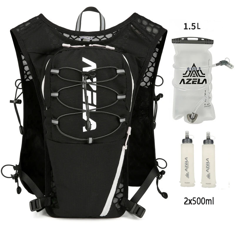 Running Hydration Vest with 1.5L Water Bag, Lightweight Outdoor Cycling and Hiking Backpack