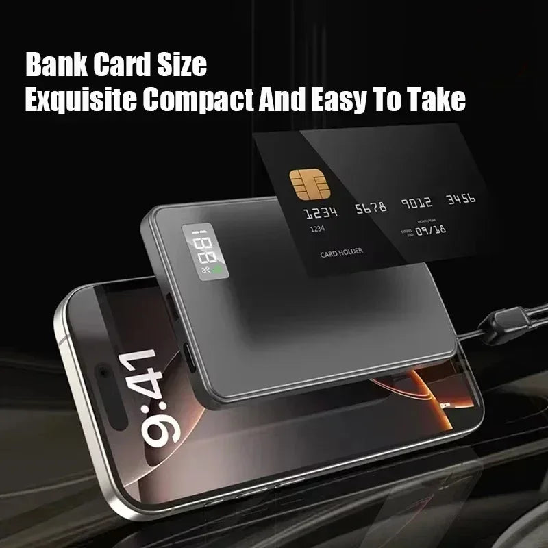 Wireless Magnetic 50000mAh Power Bank PD22.5W Fast Charging MagSafe Compatible