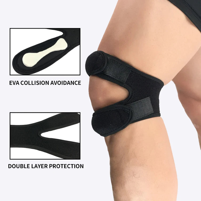 Pressurized Knee Wrap Sleeve – Elastic Support Braces for Sports & Injury Protection