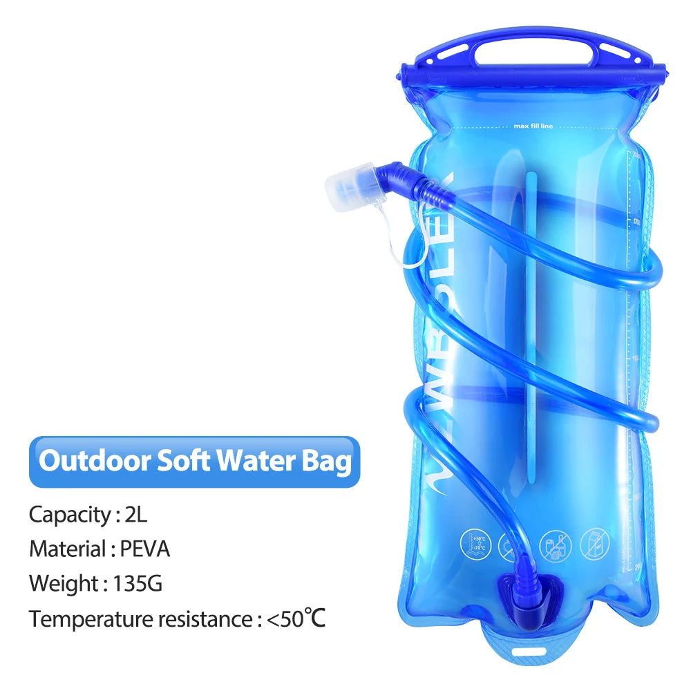 NEWBOLER 2L Hydration Water Bladder – BPA-Free PEVA Reservoir for Running & Cycling