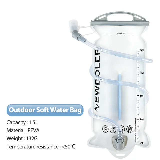 NEWBOLER 2L Hydration Water Bladder – BPA-Free PEVA Reservoir for Running & Cycling