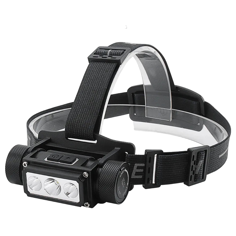 BORUIT B39 3000LM LED Headlamp Type-C Rechargeable Waterproof Multi-Mode Head Torch