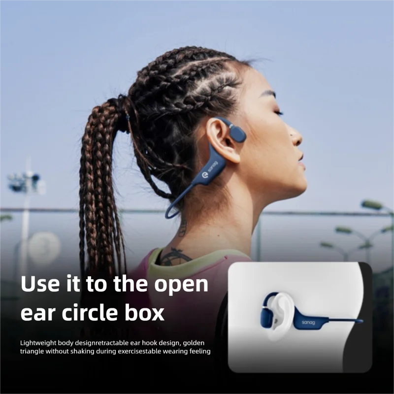 SANAG A5X Bone Conduction Running Headphones – Wireless, Open-Ear, Waterproof, Bluetooth 5.1