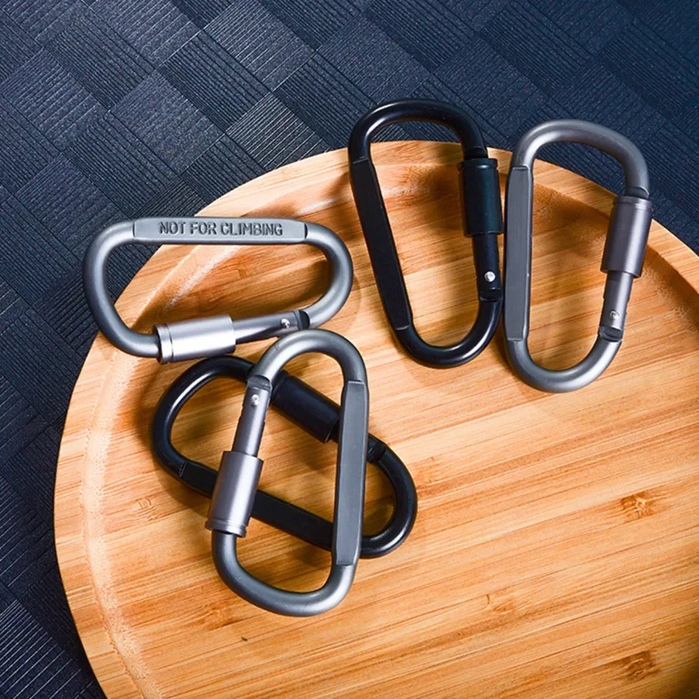 SANKE RESCUE Aluminium Carabiner Clips 4-6PCS Keychain EDC Camping Hooks