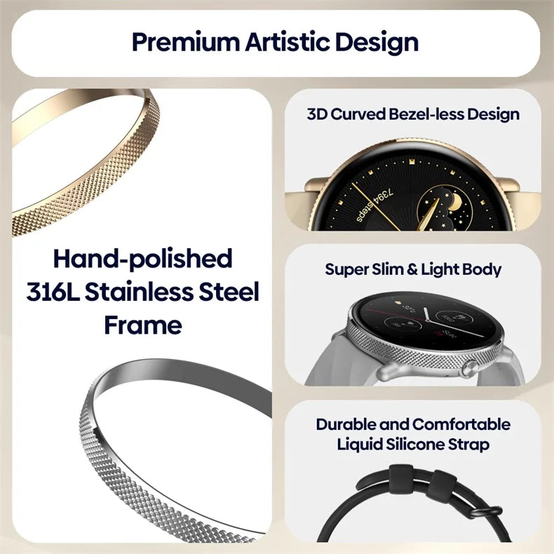 ZEBLAZE GTR 3 Pro Smart Watch AMOLED Display with Bluetooth Calling & Fitness Tracking