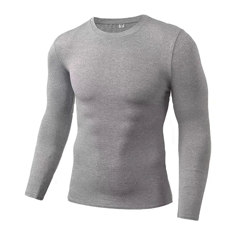Men’s Thermal Compression Top Long Sleeve Quick Dry Fitness Wear