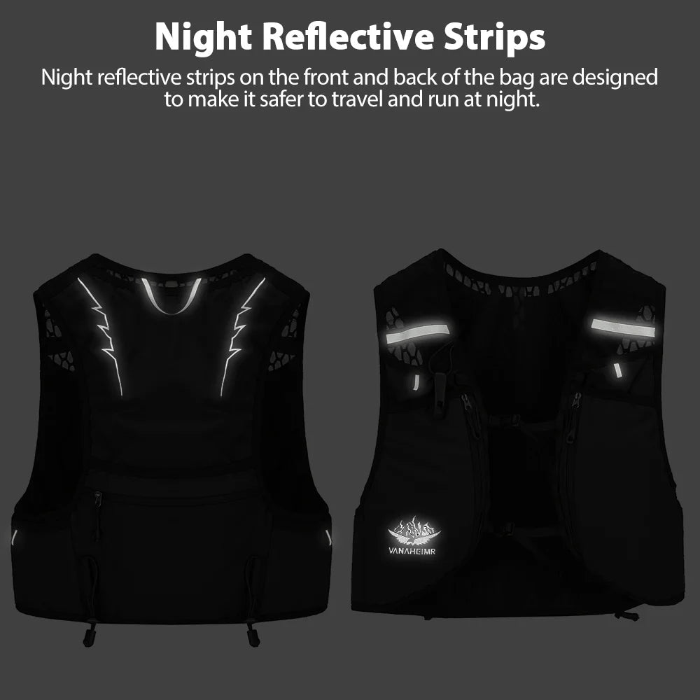 NEWBOLER 10L Lightweight Running Hydration Backpack with 2L Bladder & Soft Bottle