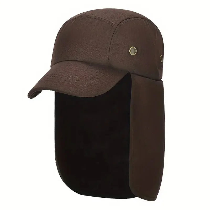 Outdoor Sun Protection Hat with Face Cover & Shawl – Running & Mountaineering