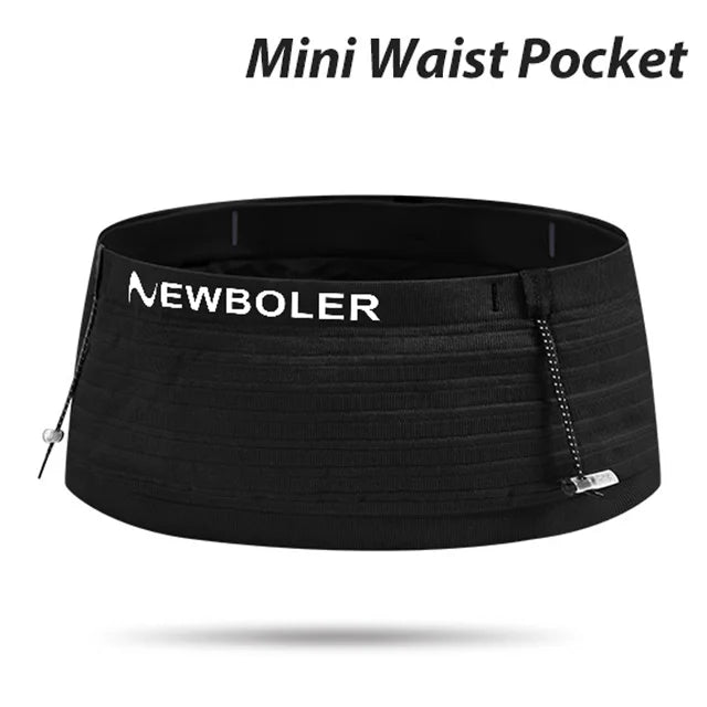 NEWBOLER Elastic Sports Waist Bag Pack Running Race Number Belt