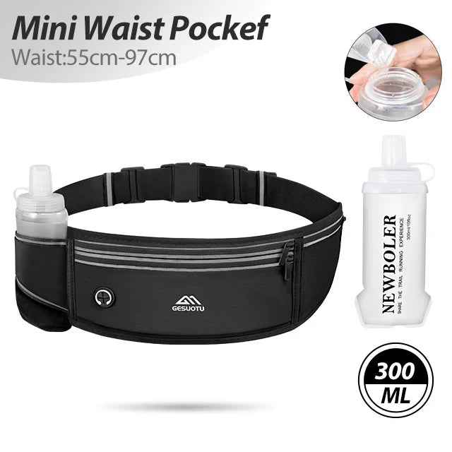 NEWBOLER Professional Running Waist Bag – Lightweight Sports Belt Pouch