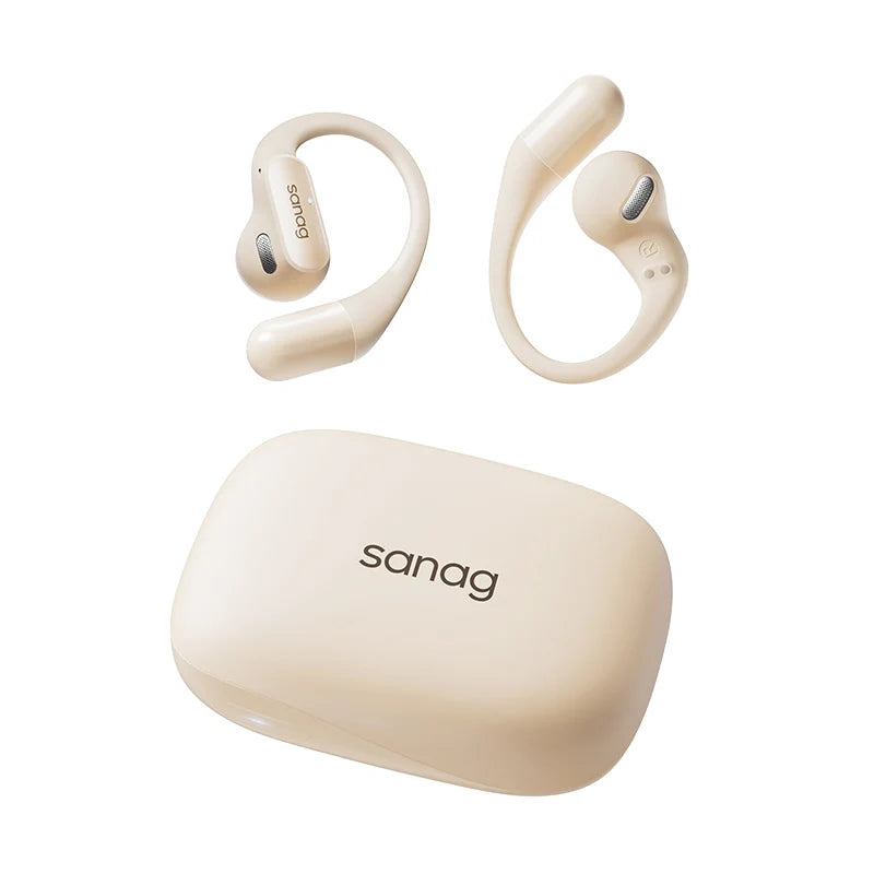 SANAG Open-Ear Wireless Headphones – Lightweight Bluetooth 5.3 with Mic & Low Latency