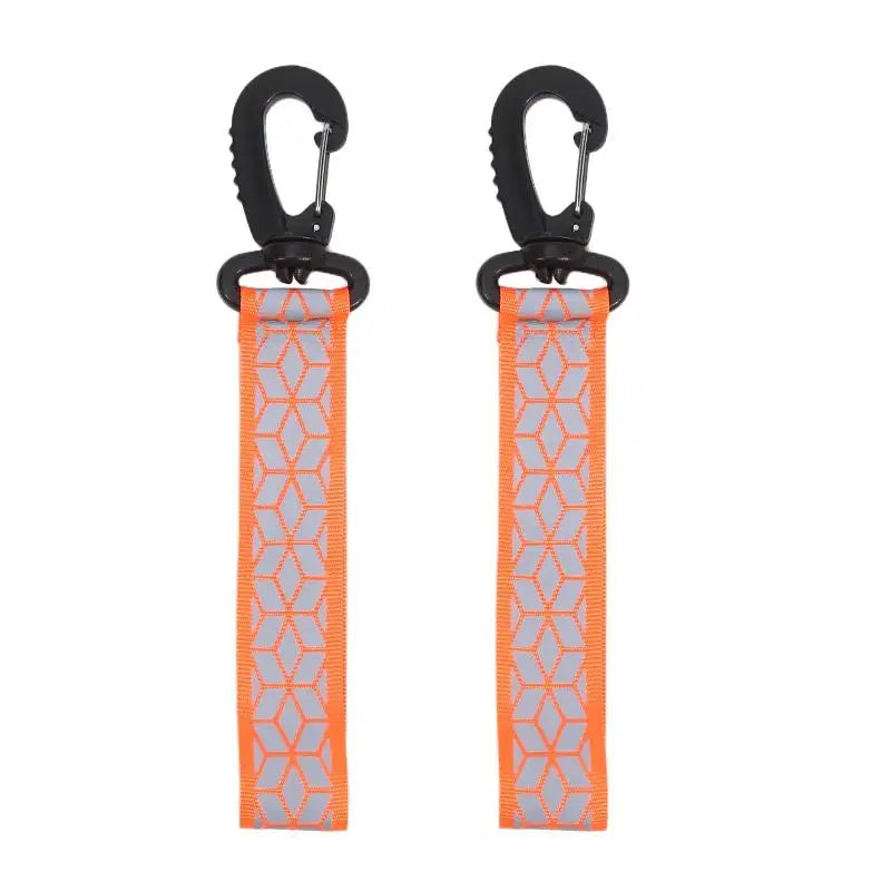 Reflective Safety Strap Keychain 2PCS Quick Release Night Running Cycling