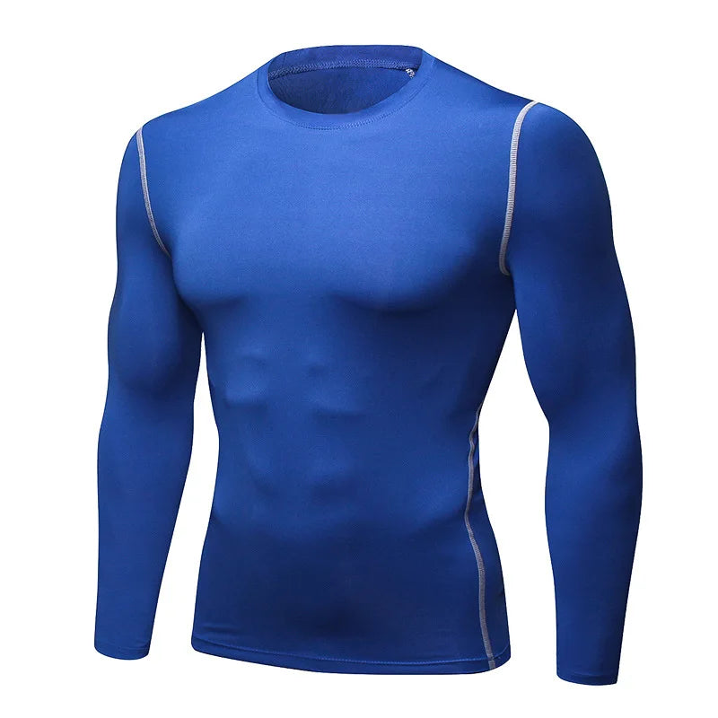 Men’s Thermal Compression Top Long Sleeve Quick Dry Fitness Wear