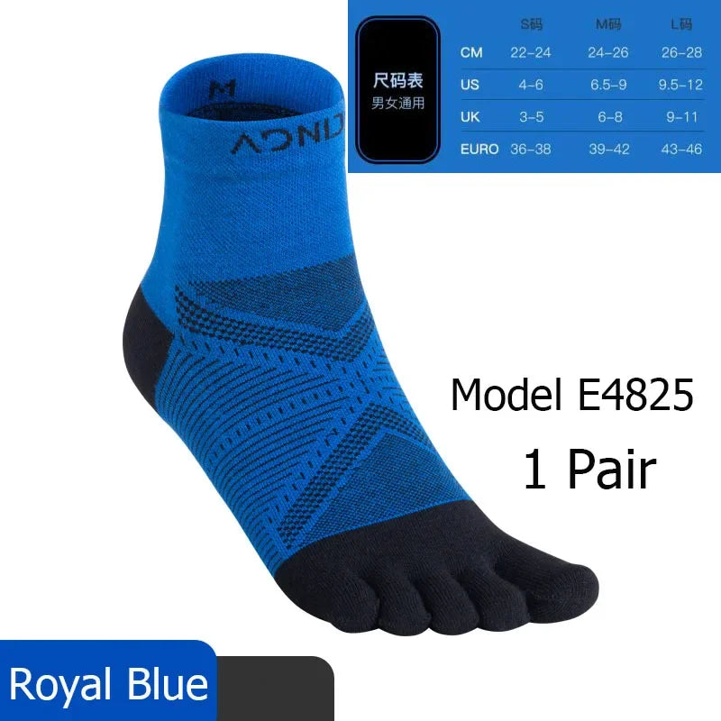 AONIJIE Five-Toe Running Socks Low Cut & Quarter Athletic Toe Socks