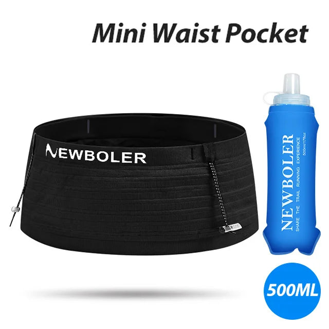 NEWBOLER Elastic Sports Waist Bag Pack Running Race Number Belt