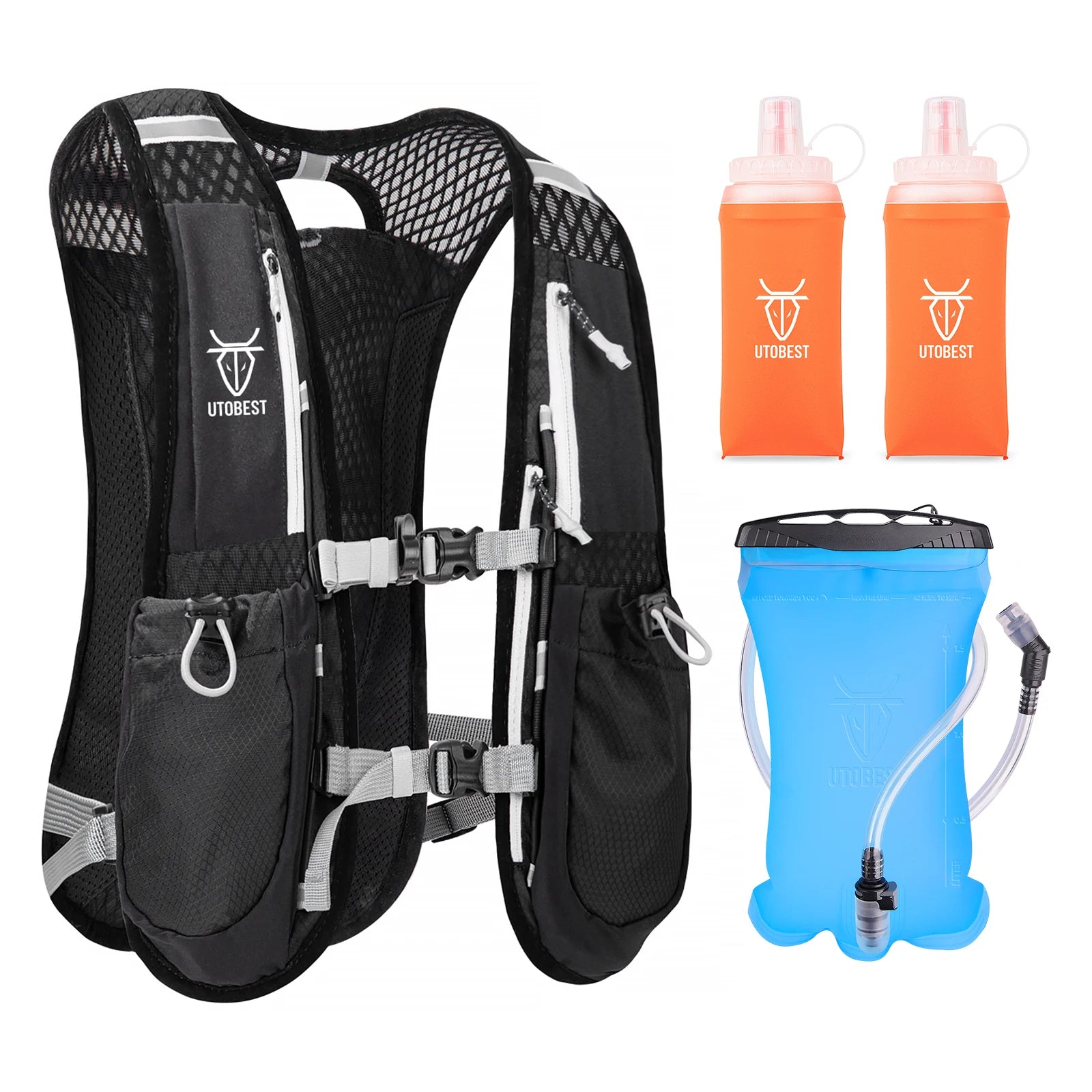 UTOBEST Trail Running Backpack 5L – Ultra Lightweight Hydration Vest for Marathon, Cycling & Hiking