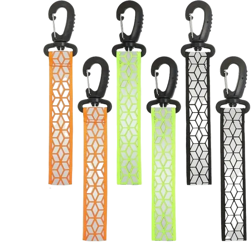 Reflective Safety Strap Keychain 2PCS Quick Release Night Running Cycling