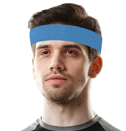 VIVIDSUN Solid Colour Sports Headband – High Elasticity & Sweat-Absorbing Workout Band