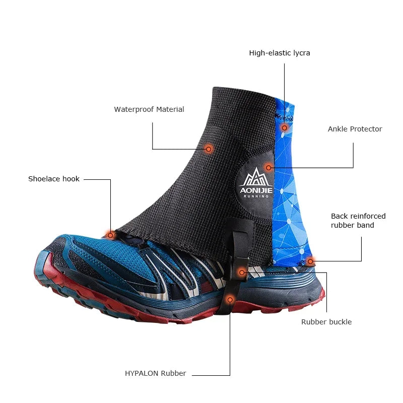 AONIJIE E941 High Trail Running Gaiters Sandproof Reflective Protective Shoe Covers