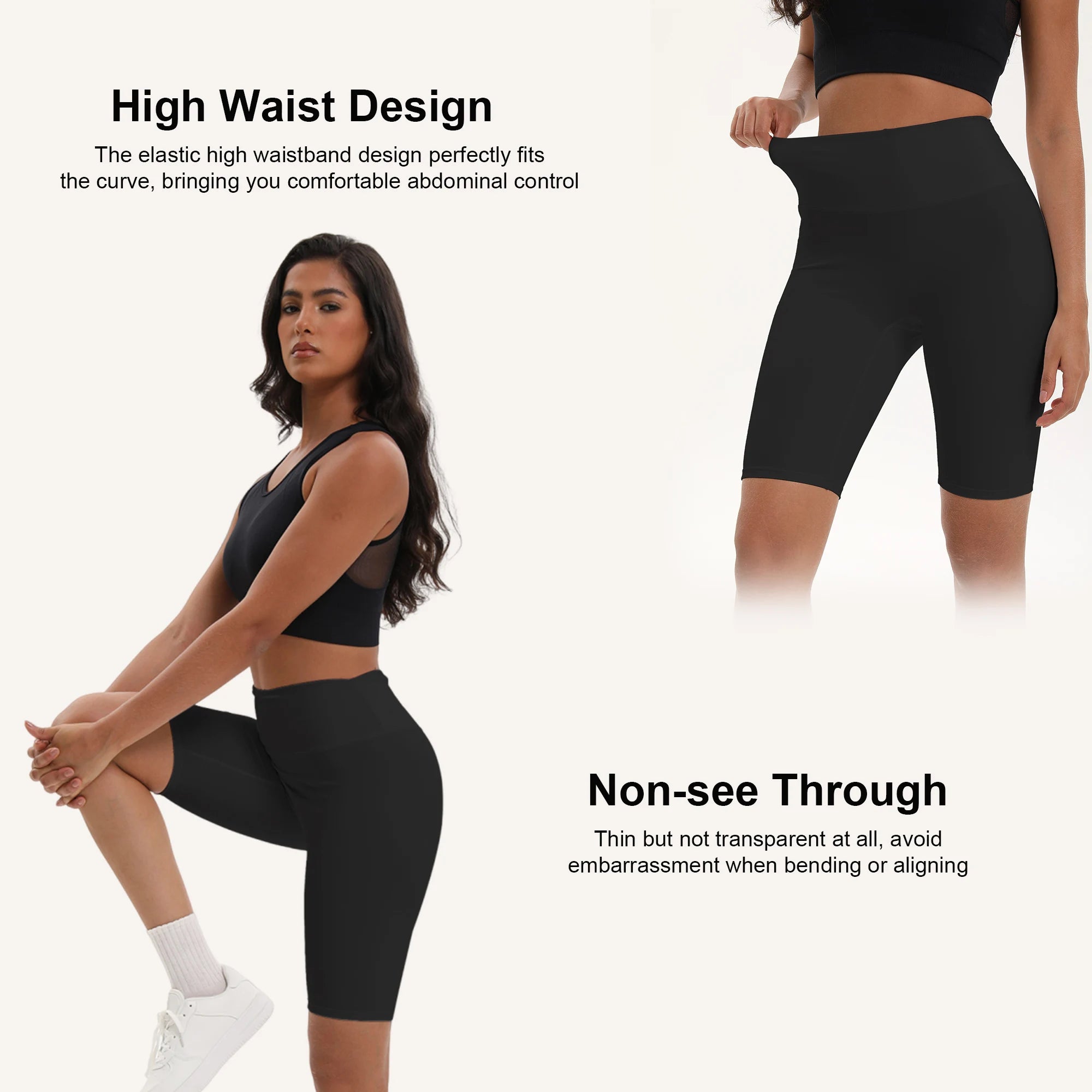 Women’s High-Waist Quick-Dry Running Shorts – Slim Fit, Breathable, Back Pocket
