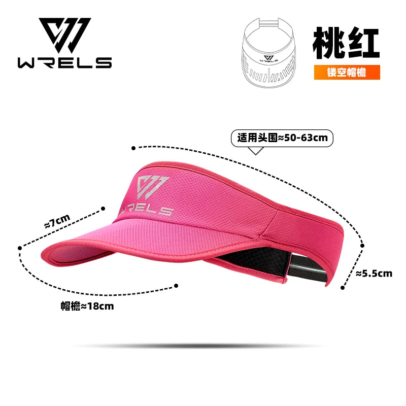 WRELS Summer Sports Visor Hat Breathable Quick Dry Sun Protection Adjustable